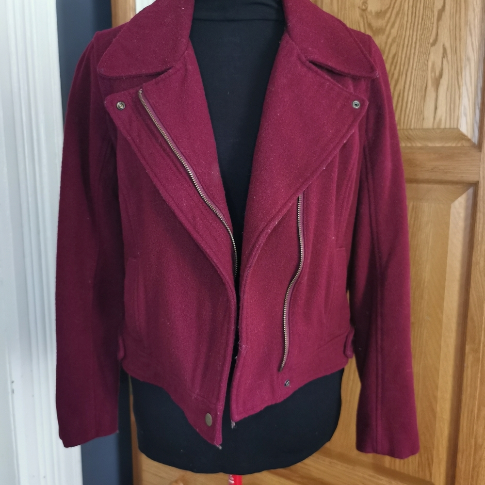 Wool moto jacket - Picture 3 of 3